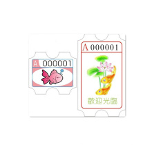 Customized high-end special embossed holographic arcade games redemption ticket printing in rolls